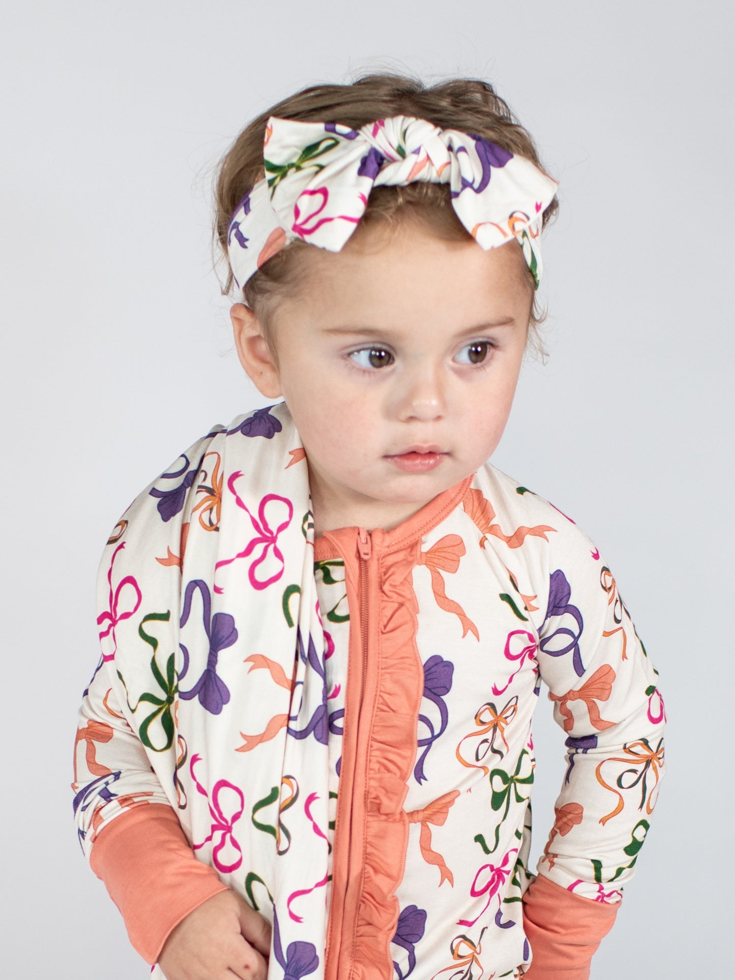 Zip PJs - Bows