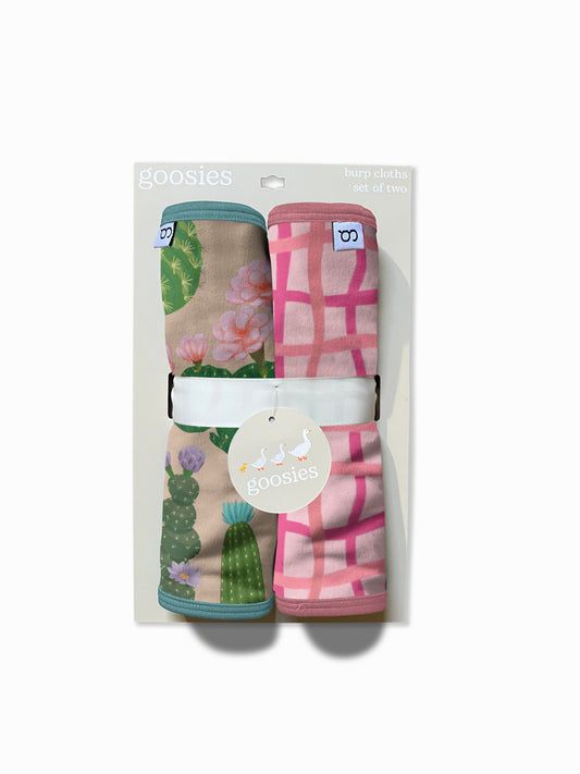 Burp Cloths Set of 2 (Cactus Blooms)