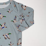 Knotted Infant Gown - Mallards (0-3 mo)