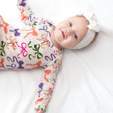 Knotted Infant Gown - Bows