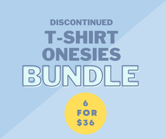 T-shirt Onesies 6-Pack Bundle (Discontinued Boy Prints)