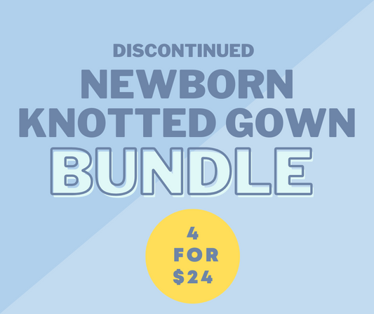 Newborn Knotted Gowns Bundle (Discontinued Boy Prints)