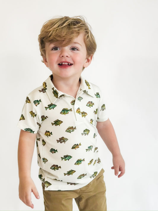 SS Polo Shirt - Lake Fish