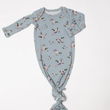 Knotted Infant Gown - Mallards (0-3 mo)