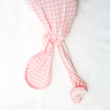 Knotted Gown - Gingham in Cottage Pink
