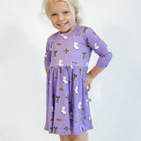 3/4 Sleeve Pocket Dress - Mardi Gras Boots (FINAL SALE)