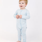 LS Zip PJ - Gingham in Cottage Blue
