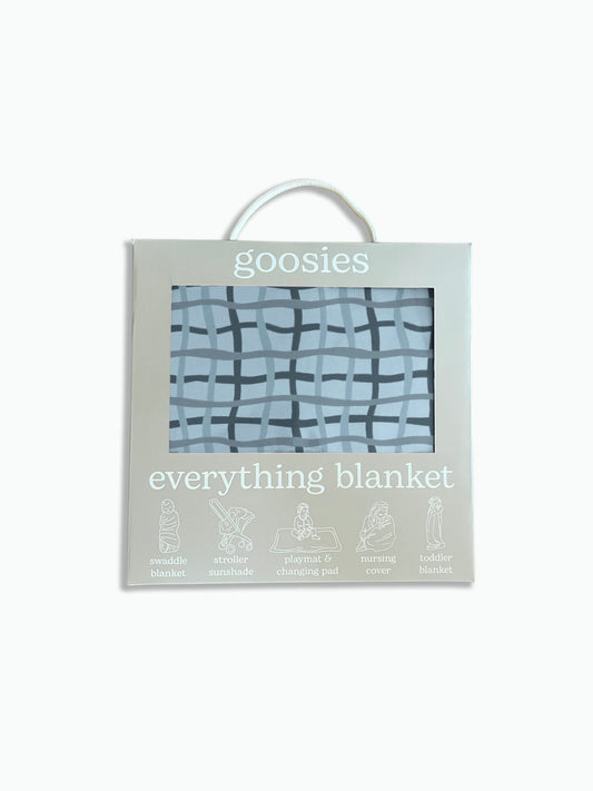 Everything Blanket (Blue Wavy Plaid) FINAL SALE