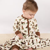Convertible Zip Pajamas - Labradors