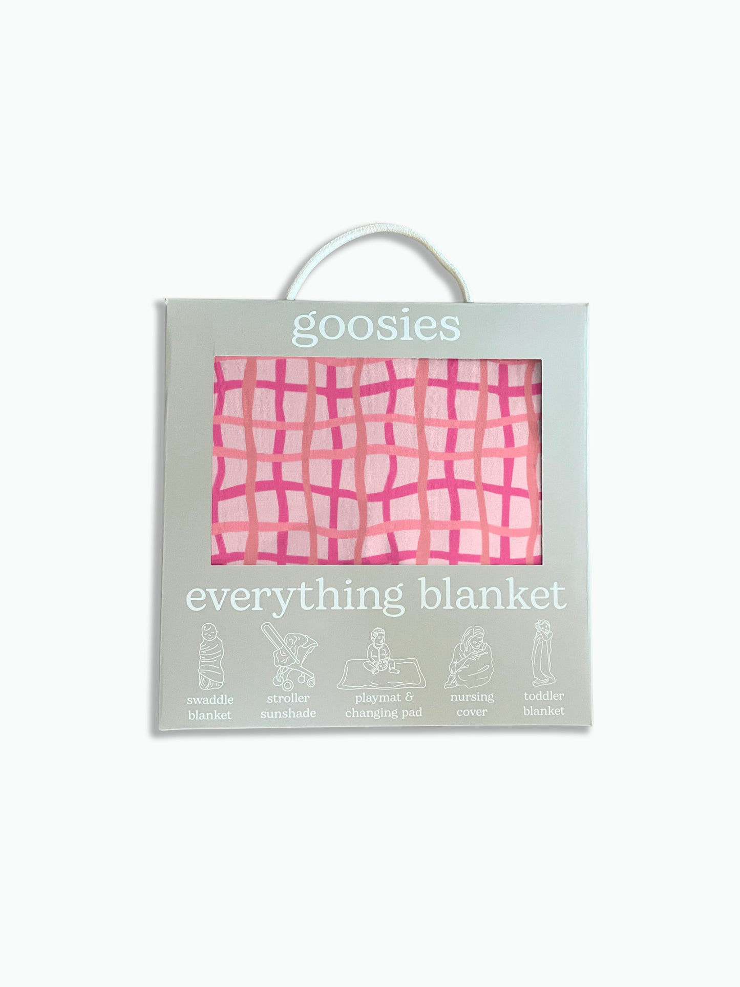 Everything Blanket (Pink Wavy Plaid) FINAL SALE