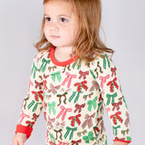 Holiday Bows - Long Sleeve/Pants PJs