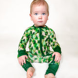 Convertible Zip Pajamas - Evergreen Camo