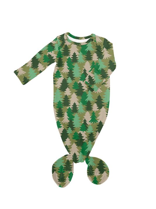 Knotted Gown - Evergreen Camo