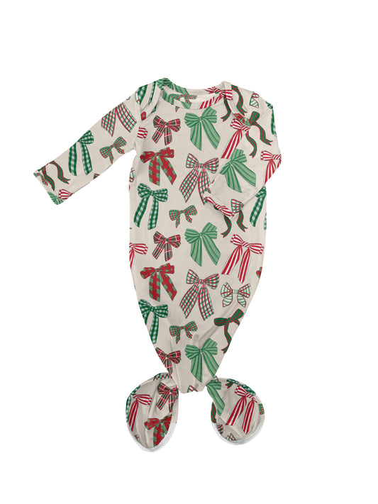 Knotted Gown - Holiday Bows