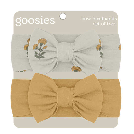 Headband Set - Marigold Block Print