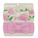 Headband Set - Pink Block Flower