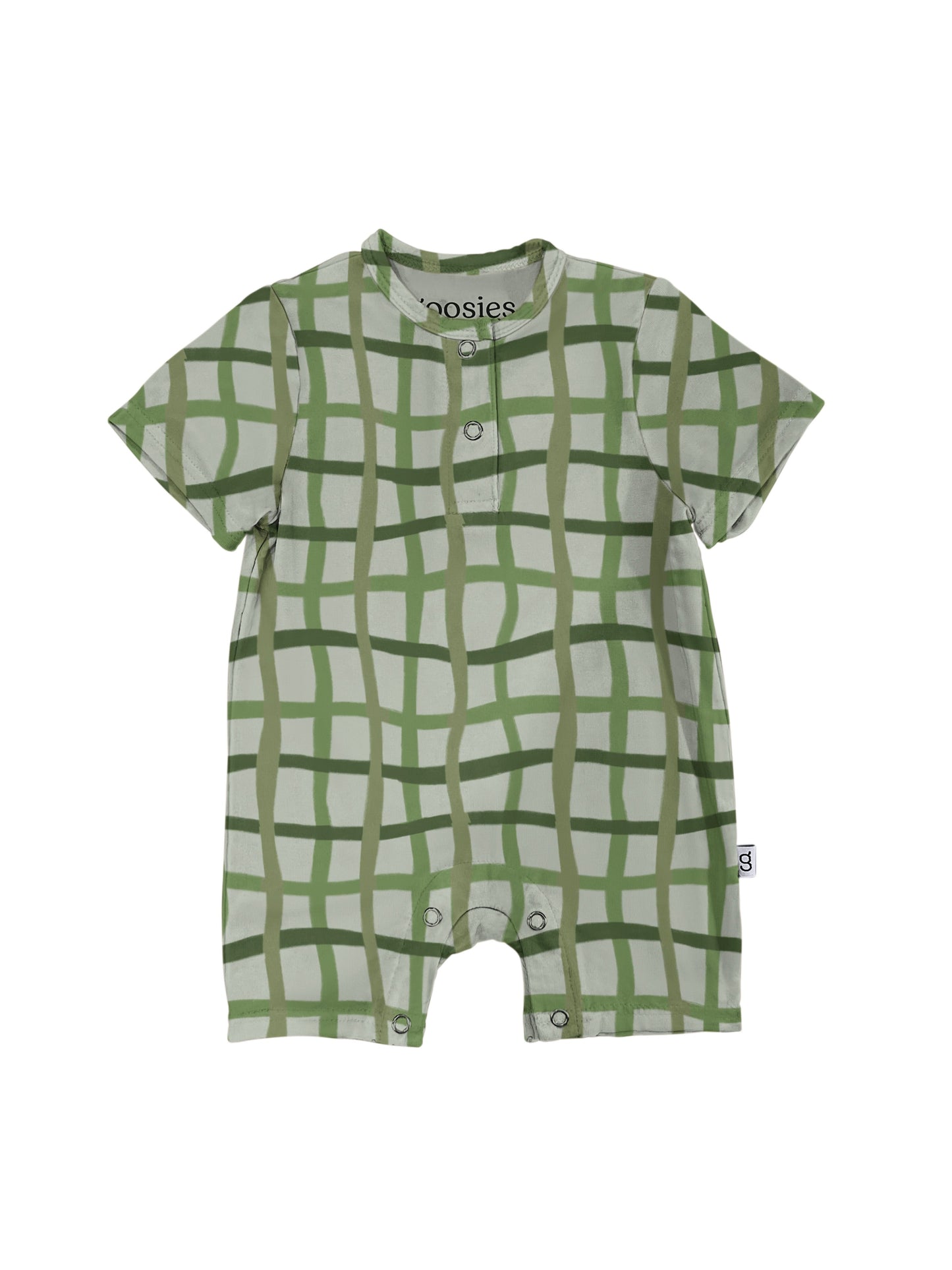 Henley Shortall - Green Wavy Plaid (FINAL SALE)