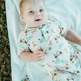 SS Polo Romper - Barks & Birdies