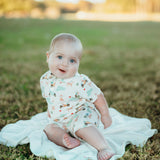 SS Polo Romper - Barks & Birdies