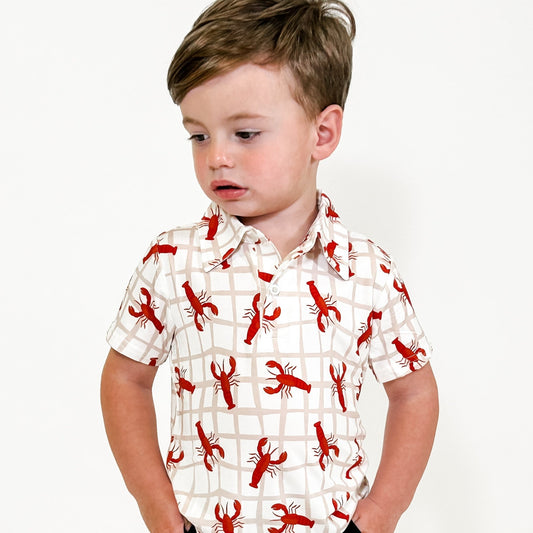 Short Sleeve Polo Shirt - Crawfish