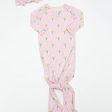 Knotted Gown - Fancy Tulips