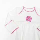 Seashell Embroidered Pip Gown