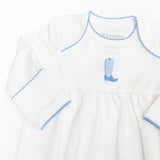 Cowboy Boot Embroidered Pip Gown