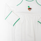 Mallards Embroidered Pip Gown