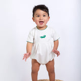 Alligator Embroidered Pip Bubble