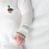 Mallard Embroidered Pip Zip