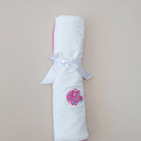 Seashell Embroidered Pip Blanket