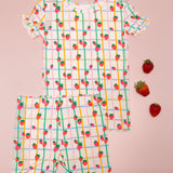 SS & Shorts Ruffle PJ - Berry Patch