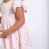 Bodysuit Dress - Fancy Tulips