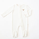 Longhorn Embroidered Pip Zip