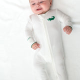 Alligator Embroidered Pip Zip