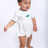 Alligator Embroidered Pip Bubble