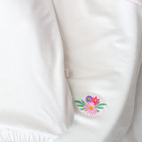 Flower Fields Embroidered Pip Blanket