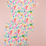 SS & Shorts Ruffle PJ - Mermaid Magic