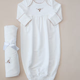 Longhorns Embroidered Pip Gown