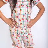 SS & Shorts Ruffle PJ - Berry Patch