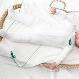 Alligator Embroidered Pip Blanket