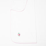 Flower Fields Embroidered Pip Blanket