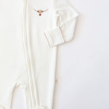 Longhorn Embroidered Pip Zip