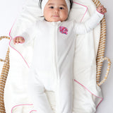 Seashell Embroidered Pip Zip