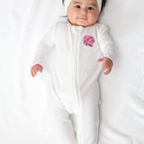 Seashell Embroidered Pip Zip