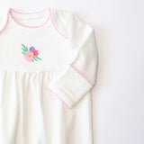 Flower Fields Embroidered Pip Gown
