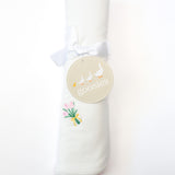 Tulip Embroidered Pip Blanket