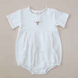 Longhorn Embroidered Pip Bubble