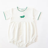 Alligator Embroidered Pip Bubble