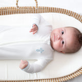 Blue Cross Embroidered Pip Zip